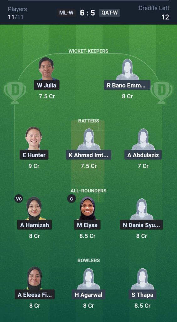 ML-W vs QAT-W Dream11