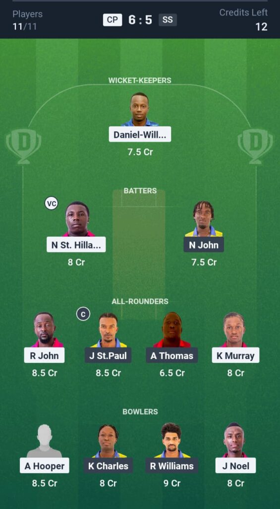 CP vs SS Dream11