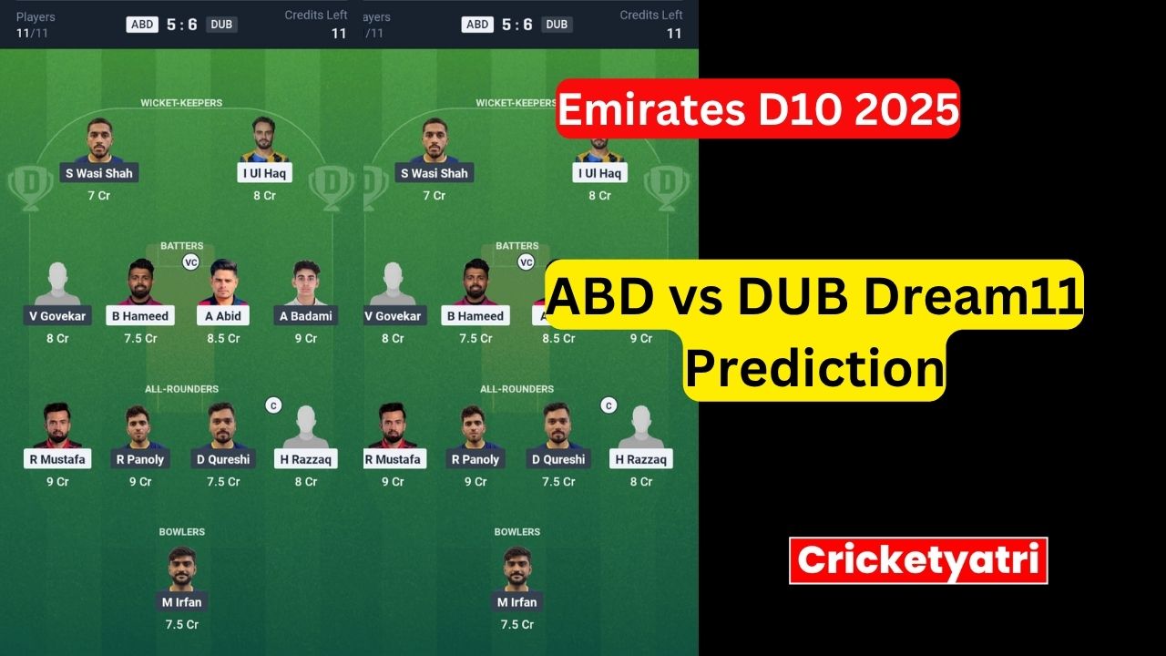 ABD vs DUB Dream11