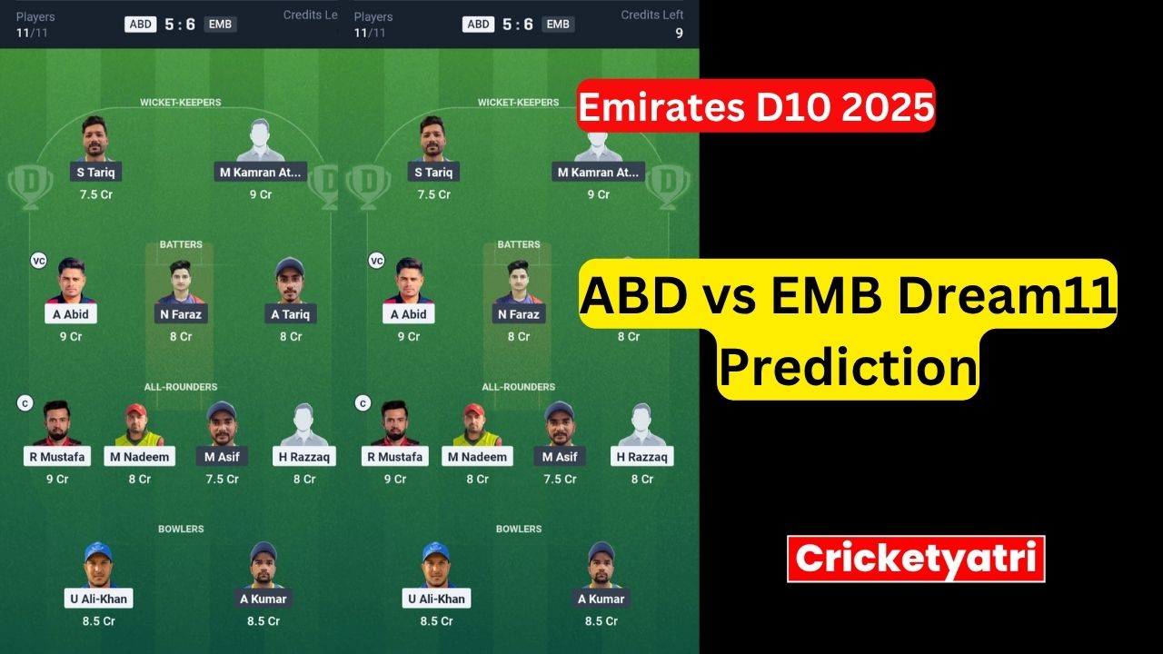 ABD vs EMB Dream11
