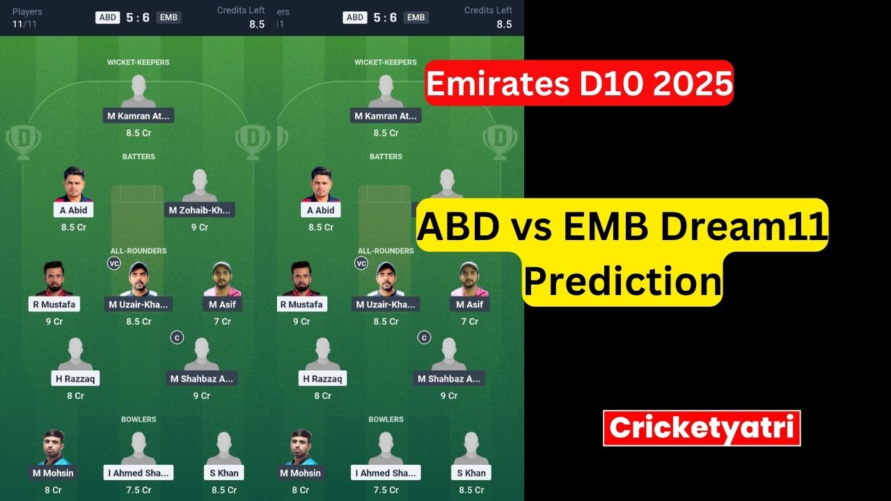 ABD vs EMB Dream11
