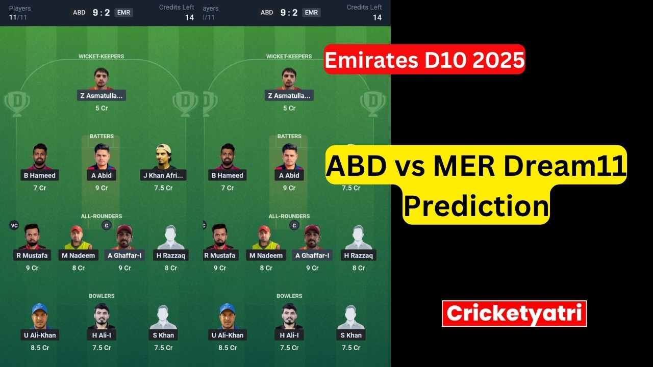 ABD vs MER Dream11