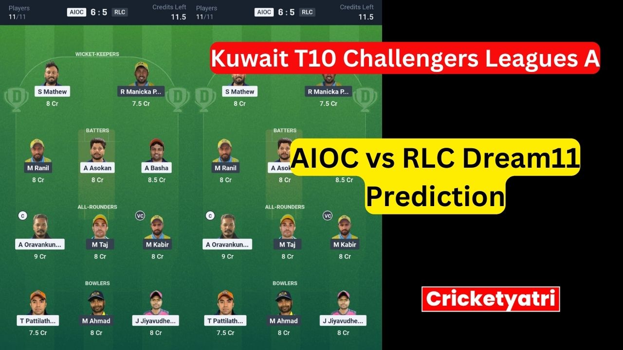 AIOC vs RLC Dream11