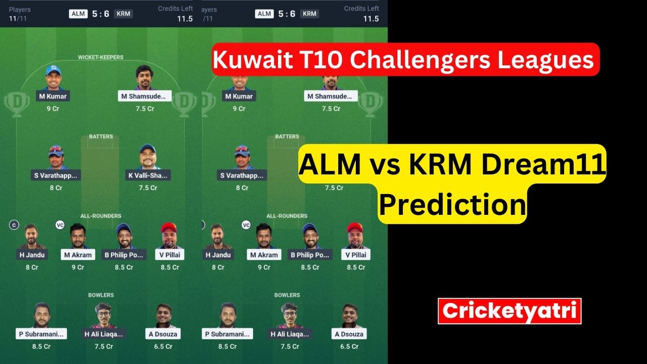ALM vs KRM Dream11