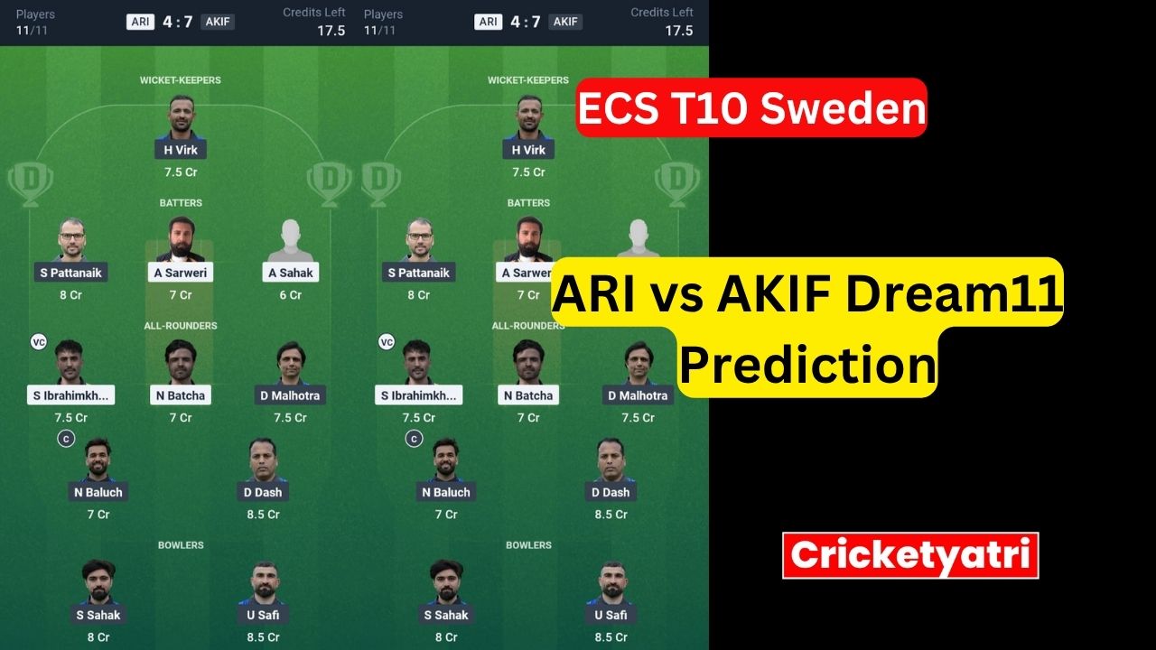 ARI vs AKIF Dream11