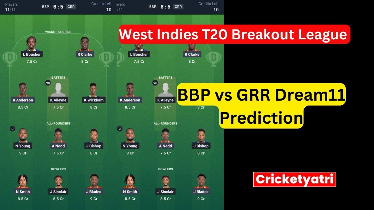 BBP vs GRR Dream11