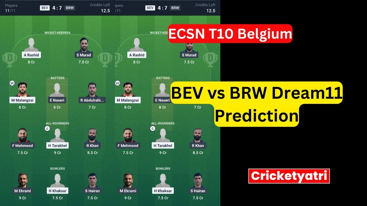 BEV vs BRW Dream11