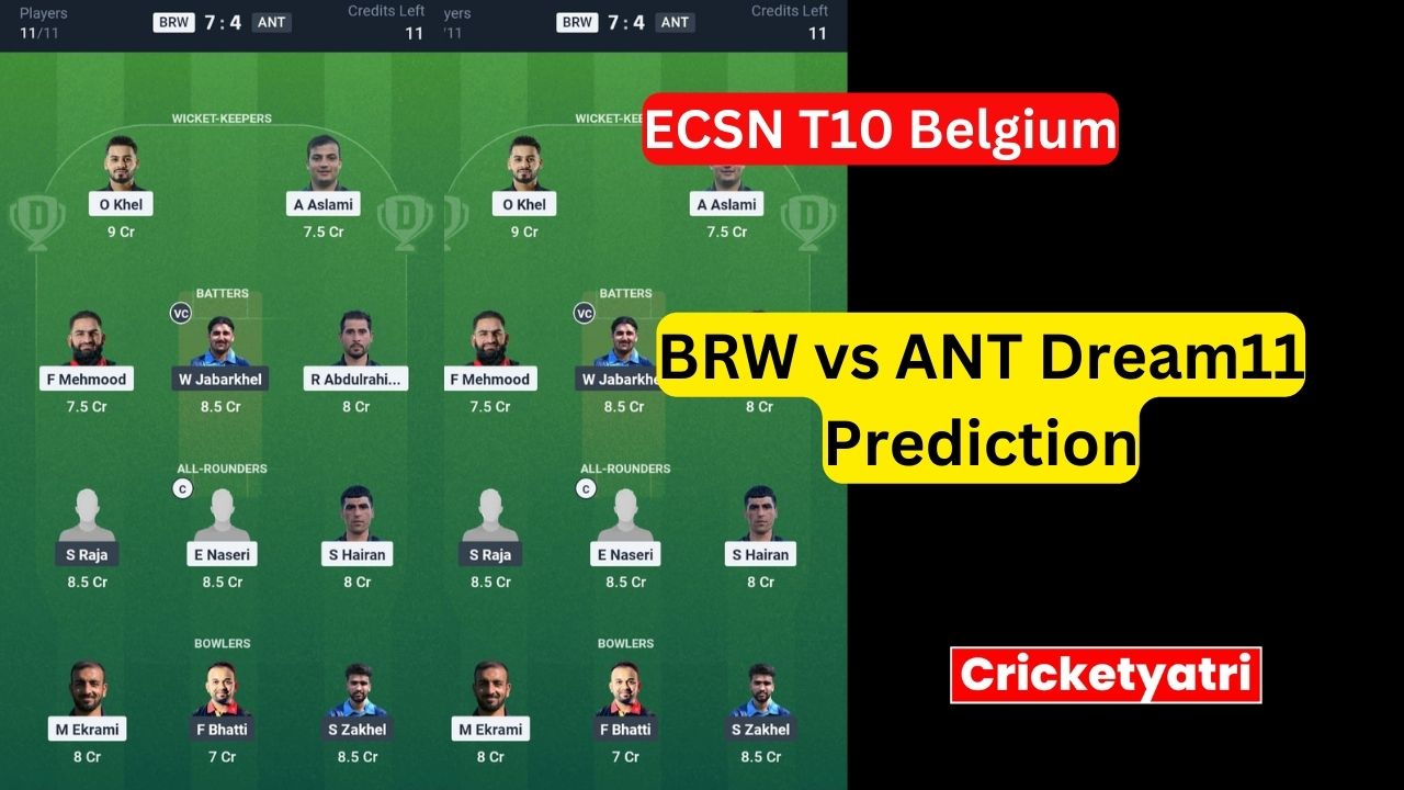 BRW vs ANT Dream11