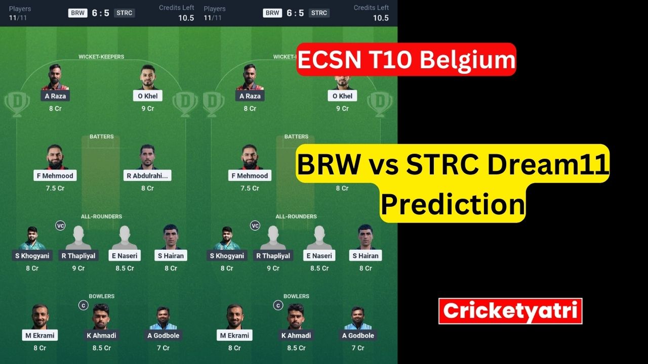 BRW vs STRC Dream11