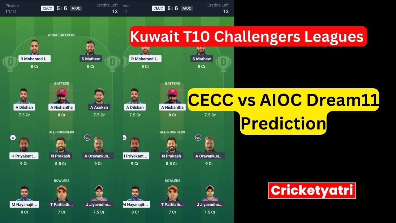 CECC vs AIOC Dream11