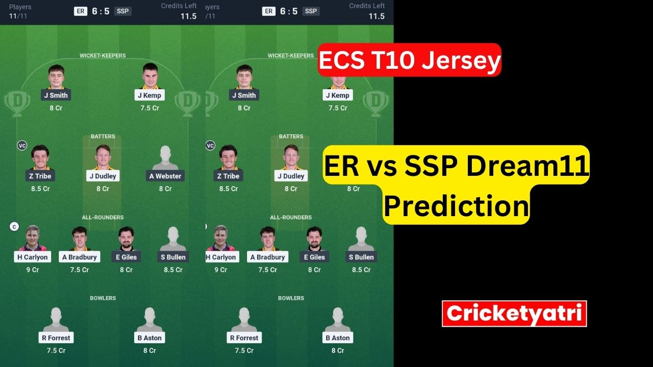 ER vs SSP Dream11