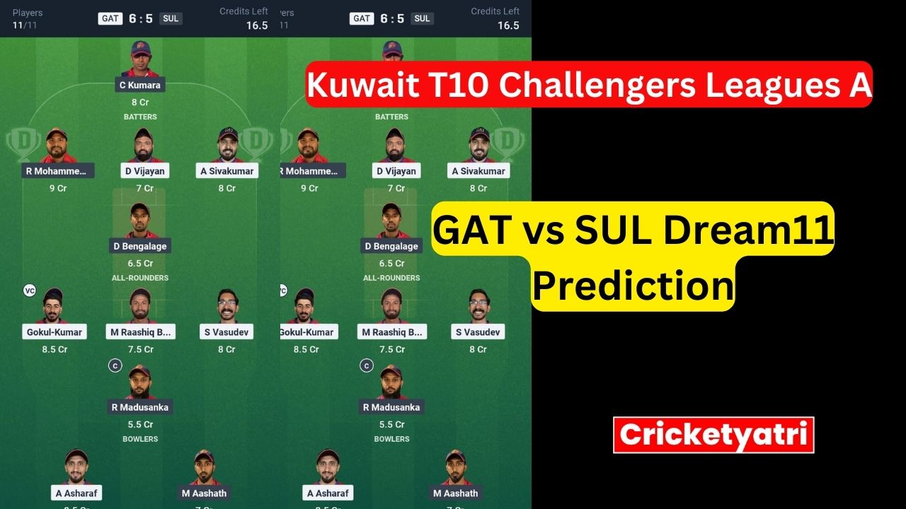 GAT vs SUL Dream11