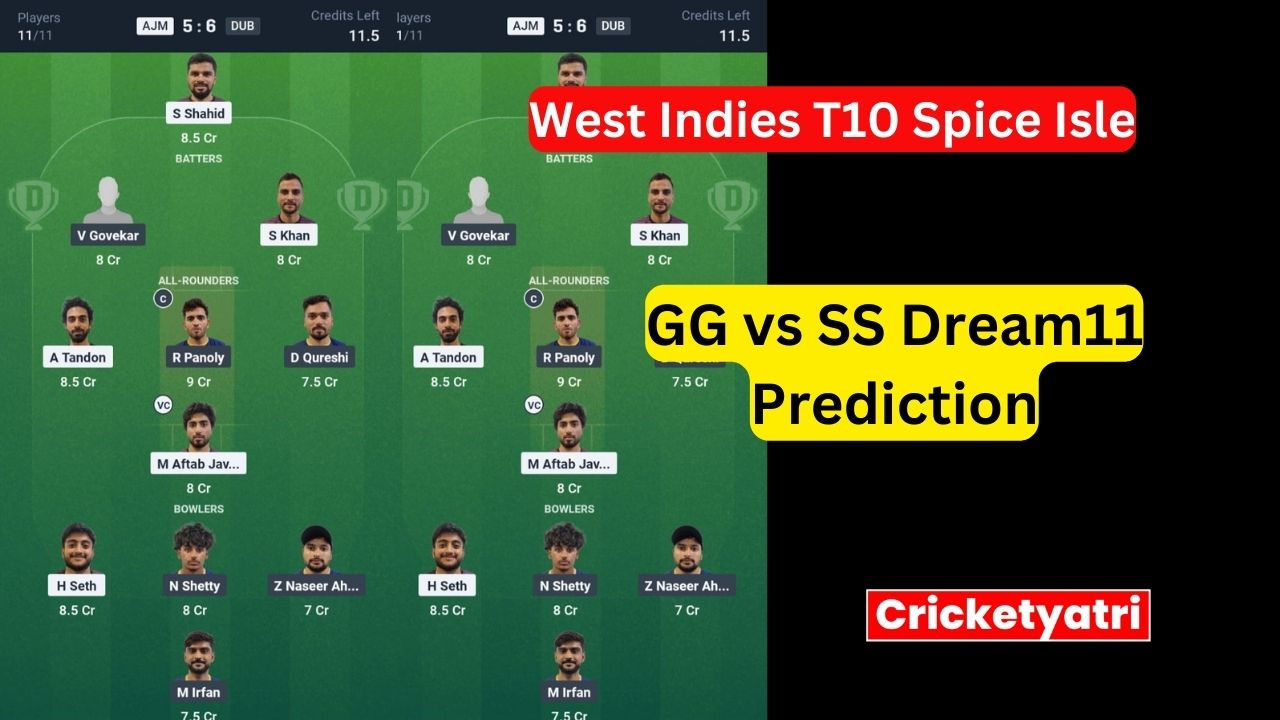 GG vs SS Dream11
