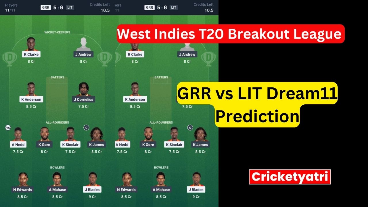 GRR vs LIT Dream11