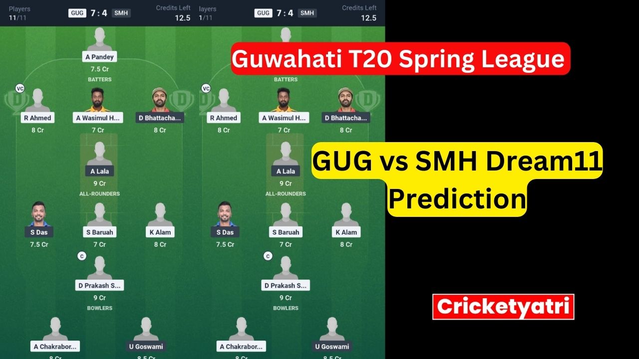 GUG vs SMH Dream11