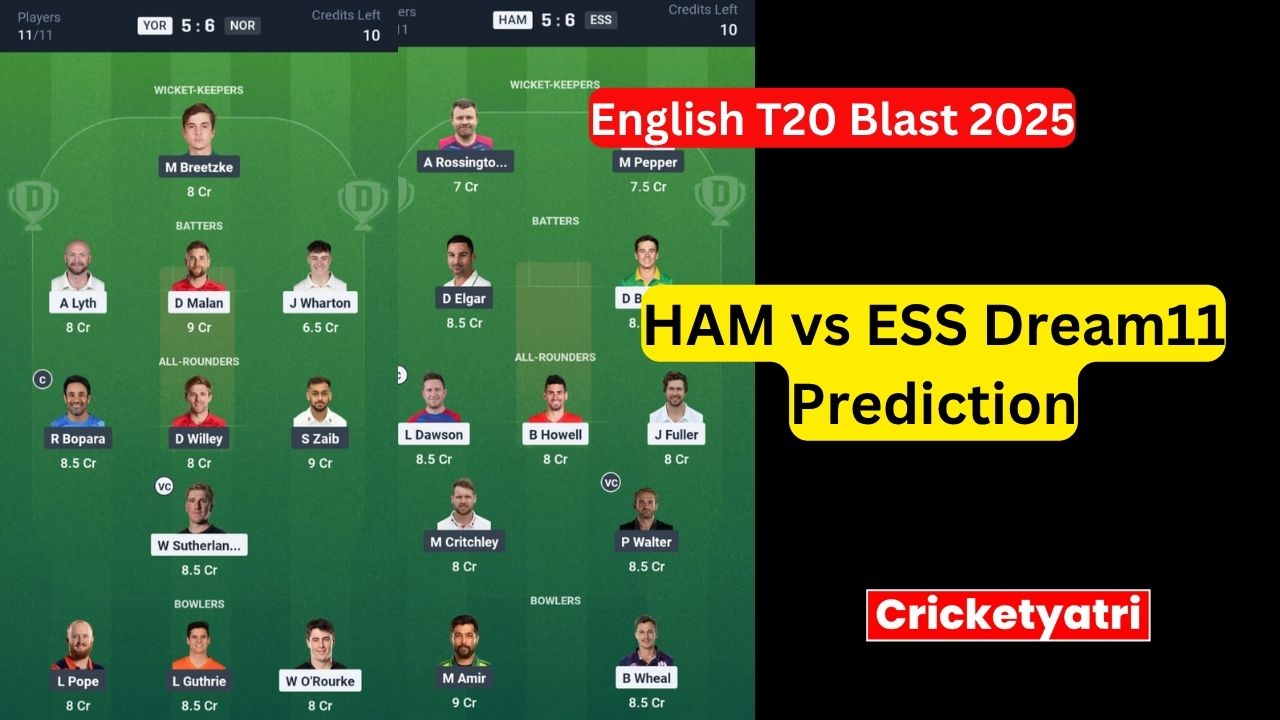 HAM vs ESS Dream11