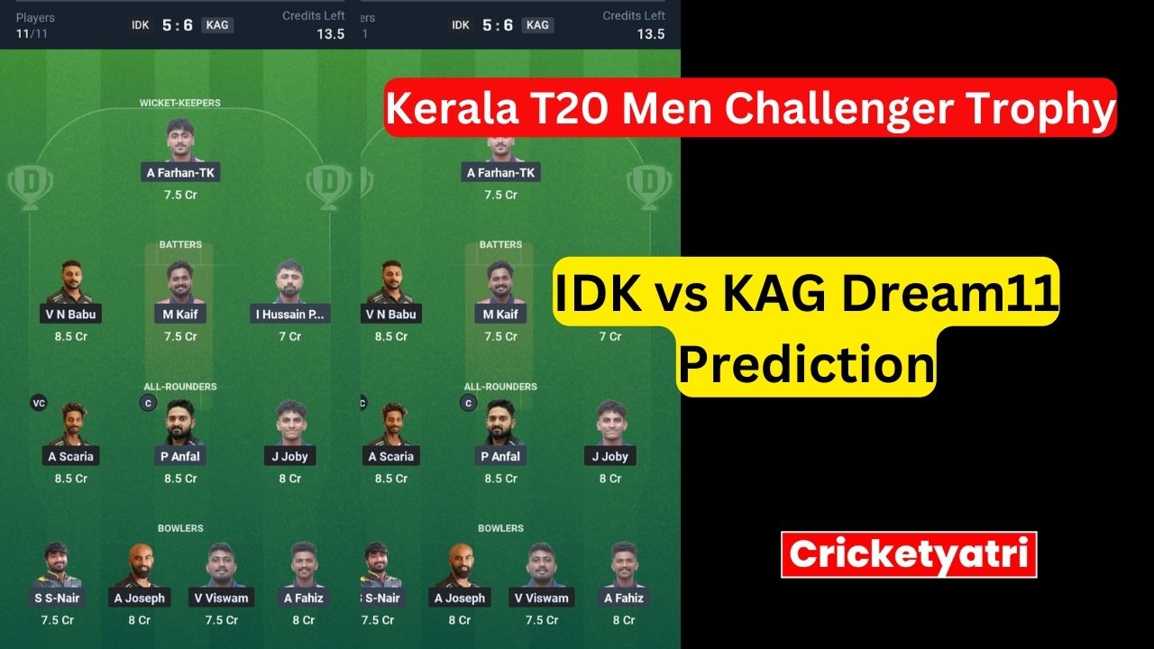 IDK vs KAG Dream11