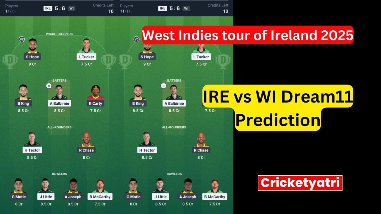 IRE vs WI Dream11