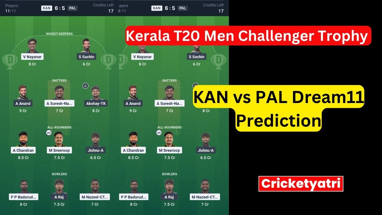 KAN vs PAL Dream11