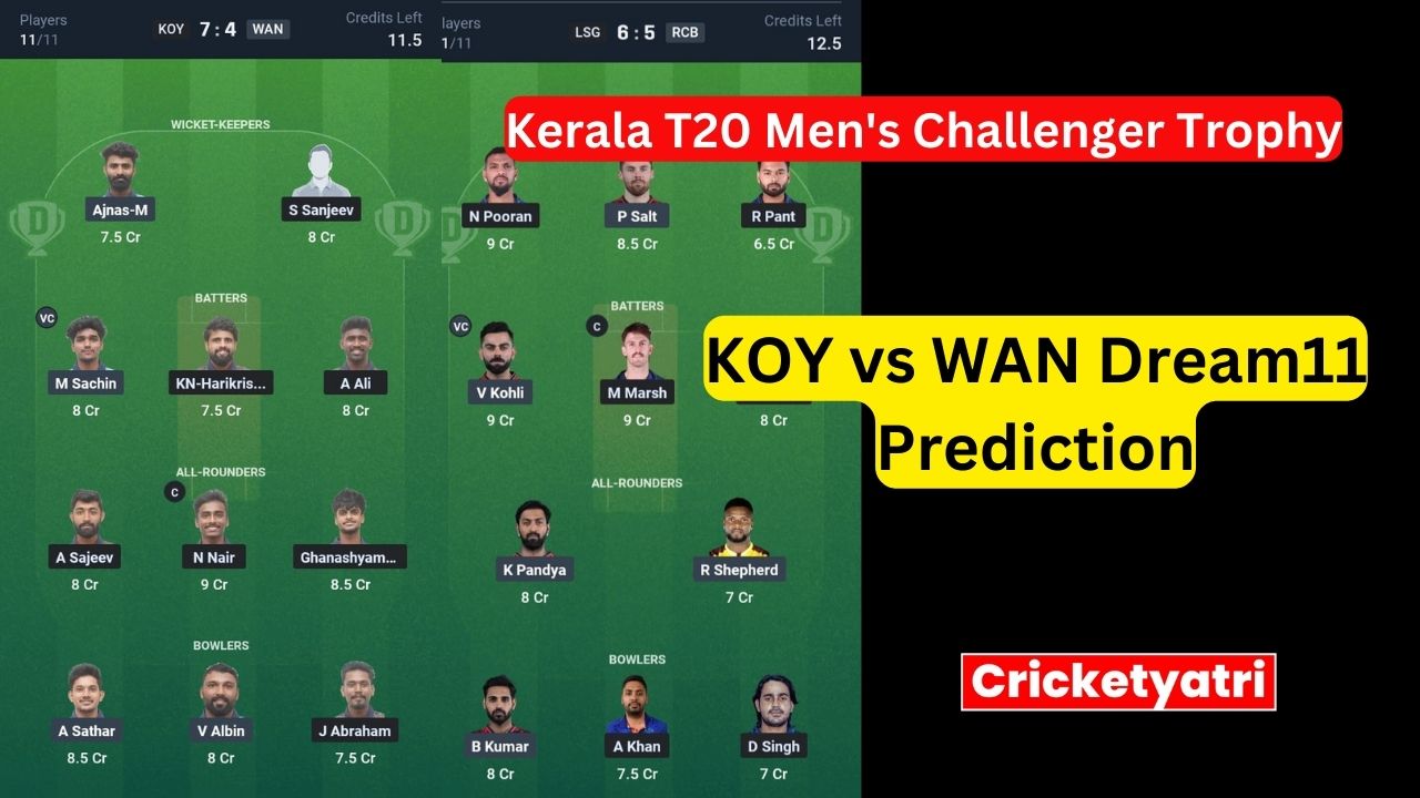 KOY vs WAN Dream11