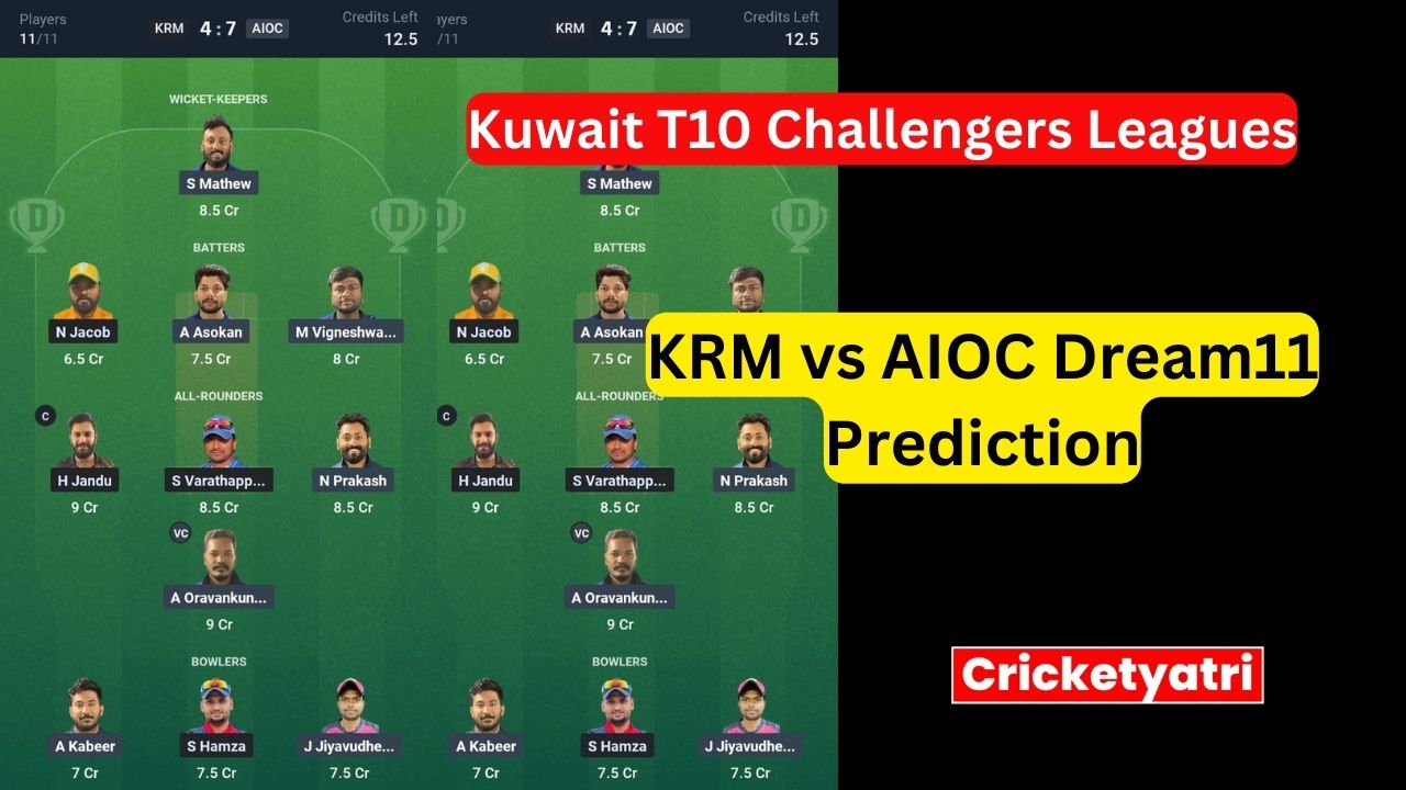 KRM vs AIOC Dream11