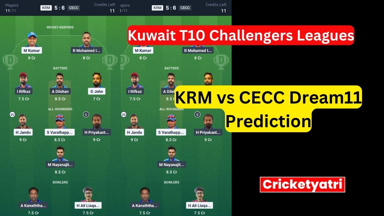 KRM vs CECC Dream11