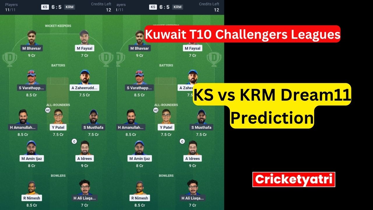 KS vs KRM Dream11