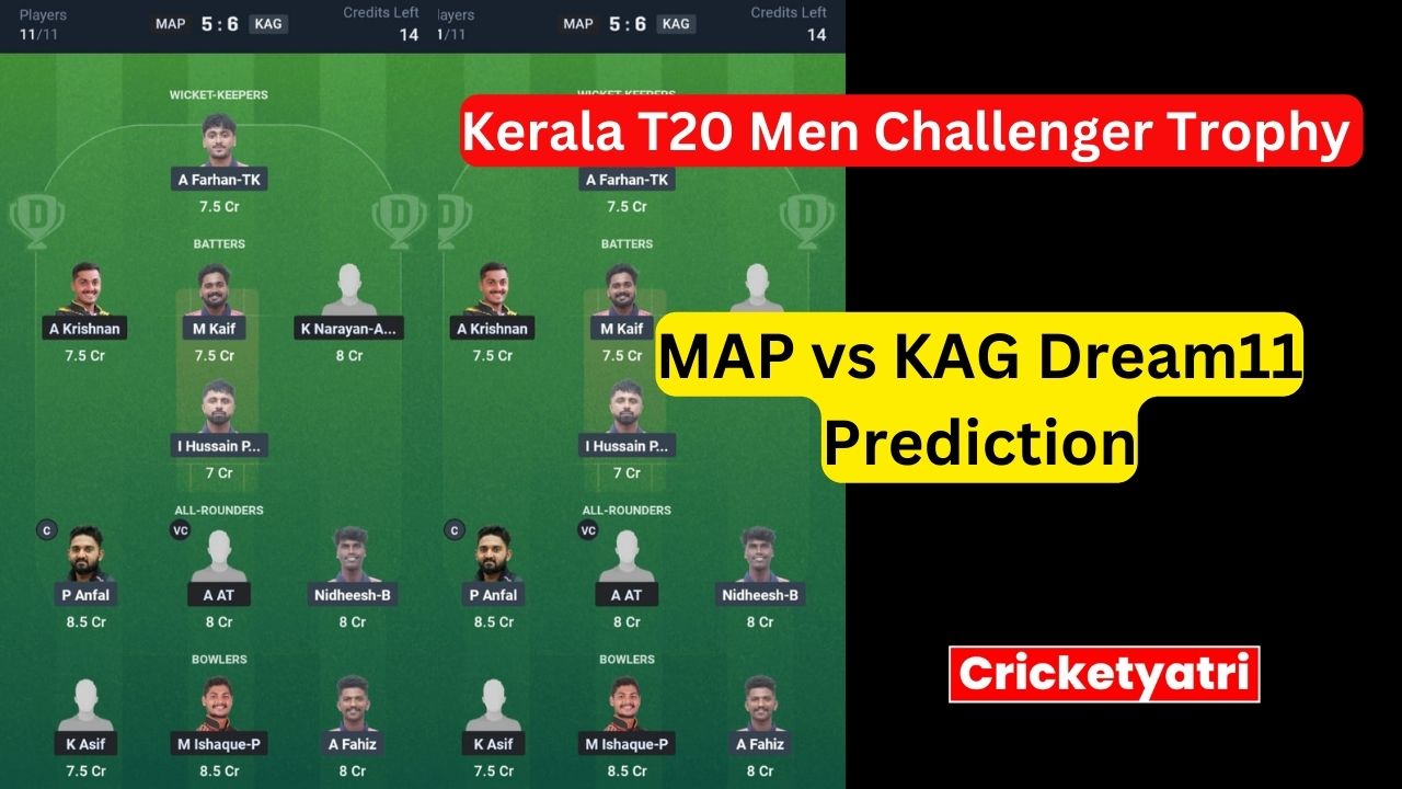 MAP vs KAG Dream11