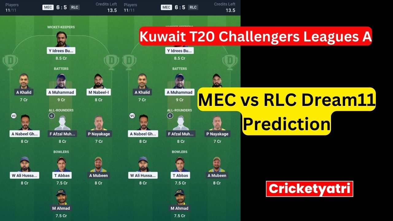 MEC vs RLC Dream11