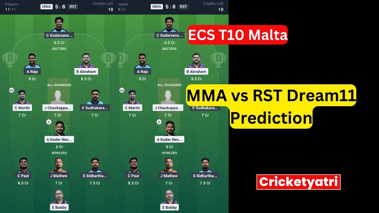 MMA vs RST Dream11