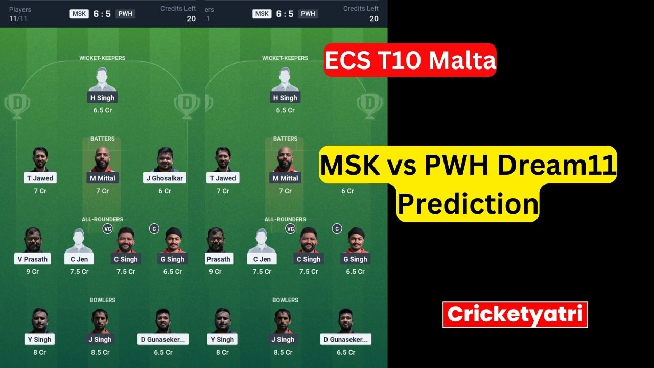 MSK vs PWH Dream11