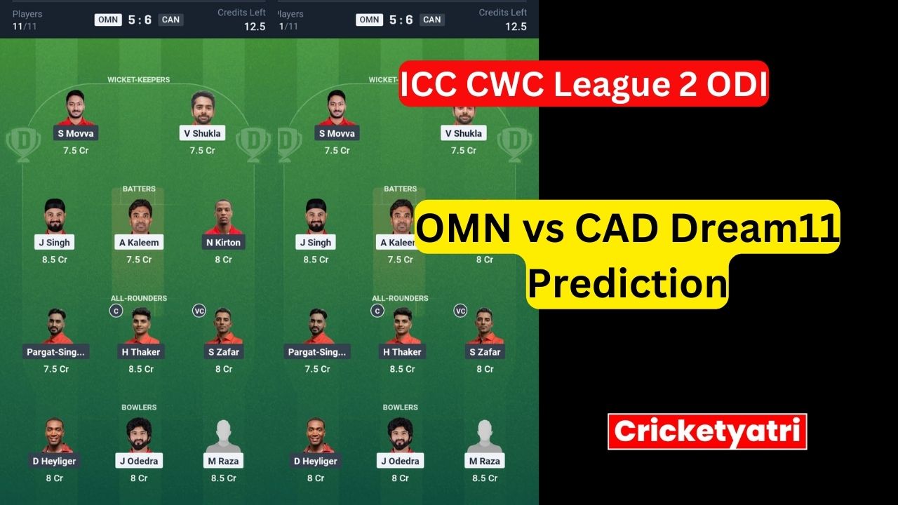 OMN vs CAD Dream11