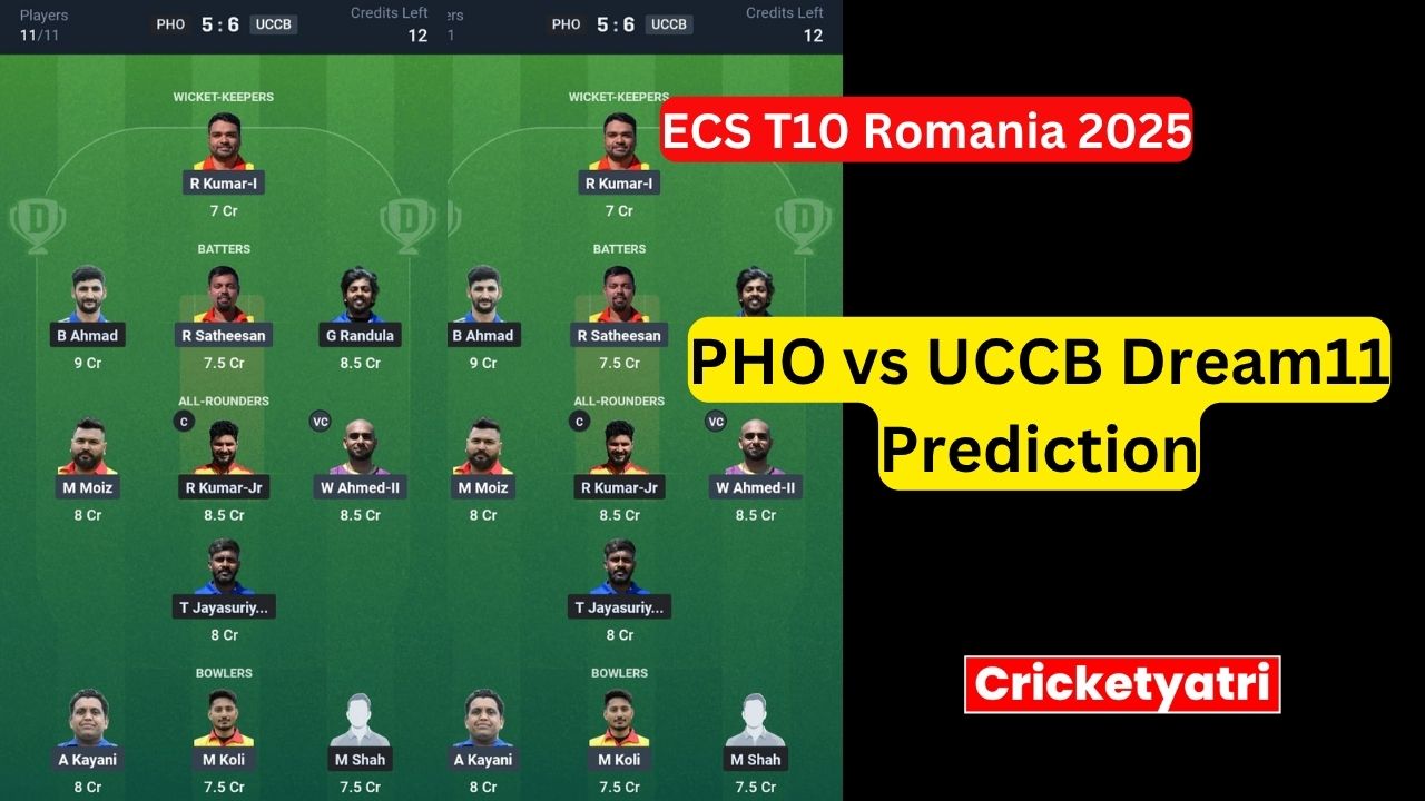 PHO vs UCCB Dream11