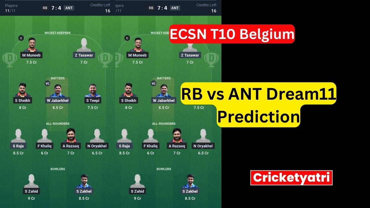 RB vs ANT Dream11