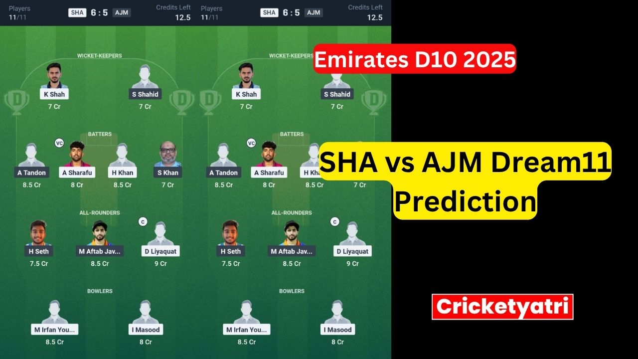 SHA vs AJM Dream11