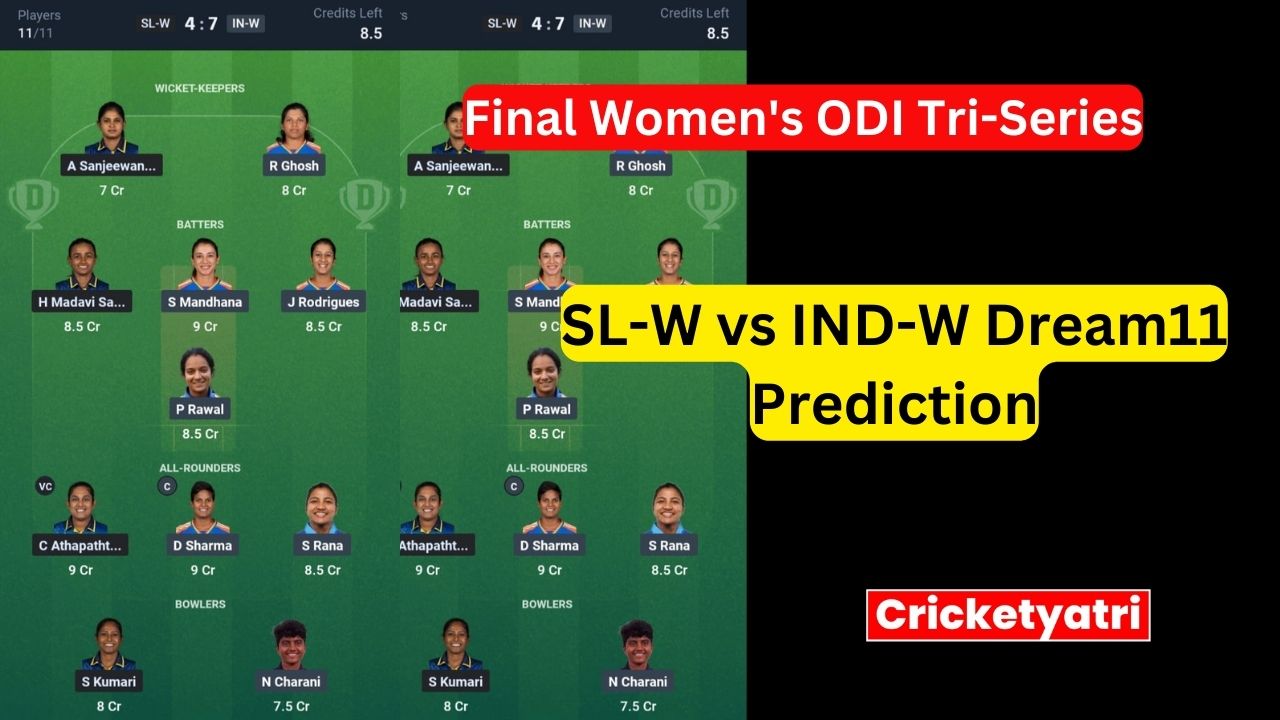 SL-W vs IND-W Dream11