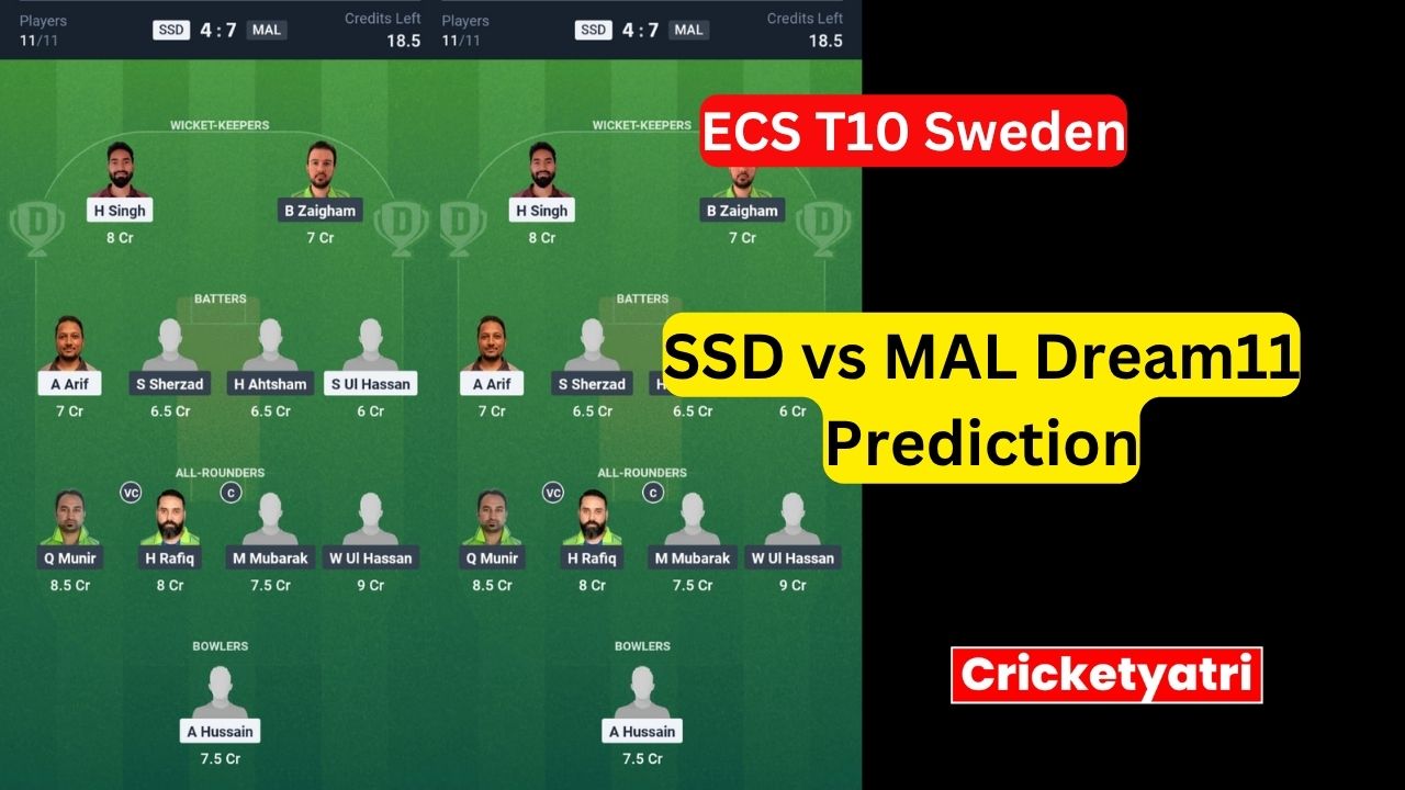 SSD vs MAL Dream11