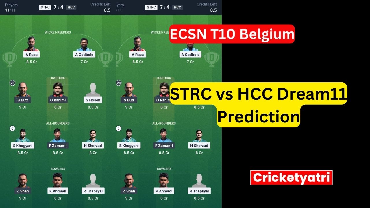 STRC vs HCC Dream11