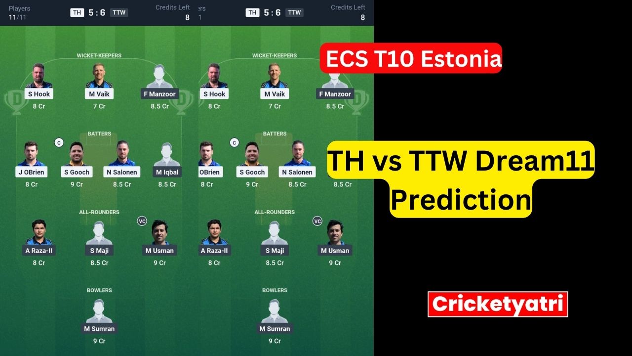 TH vs TTW Dream11