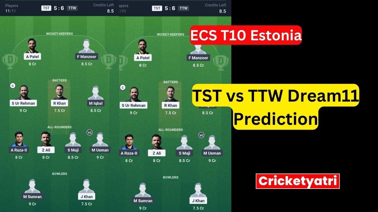 TST vs TTW Dream11