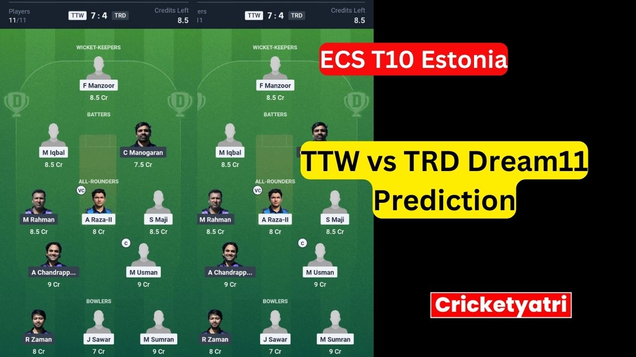 TTW vs TRD Dream11