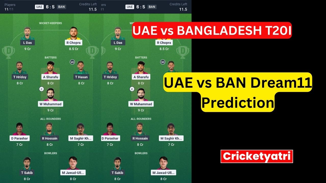 UAE vs BAN Dream11