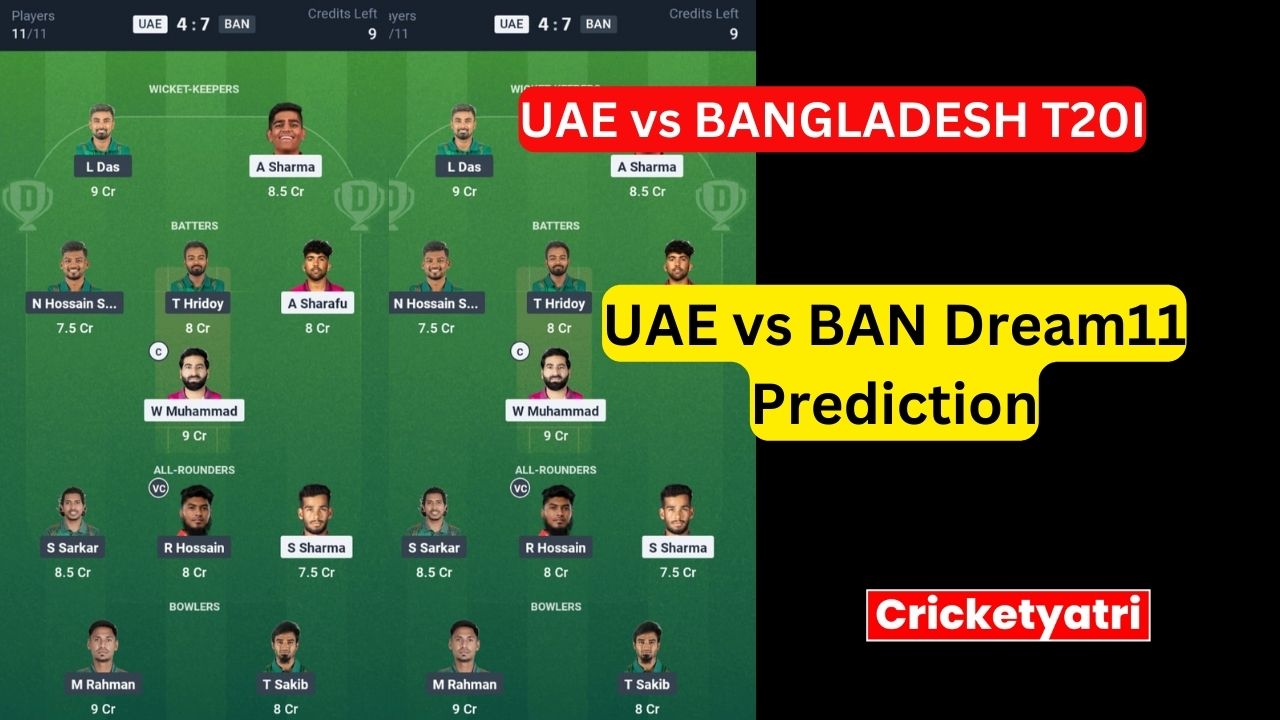 UAE vs BAN Dream11