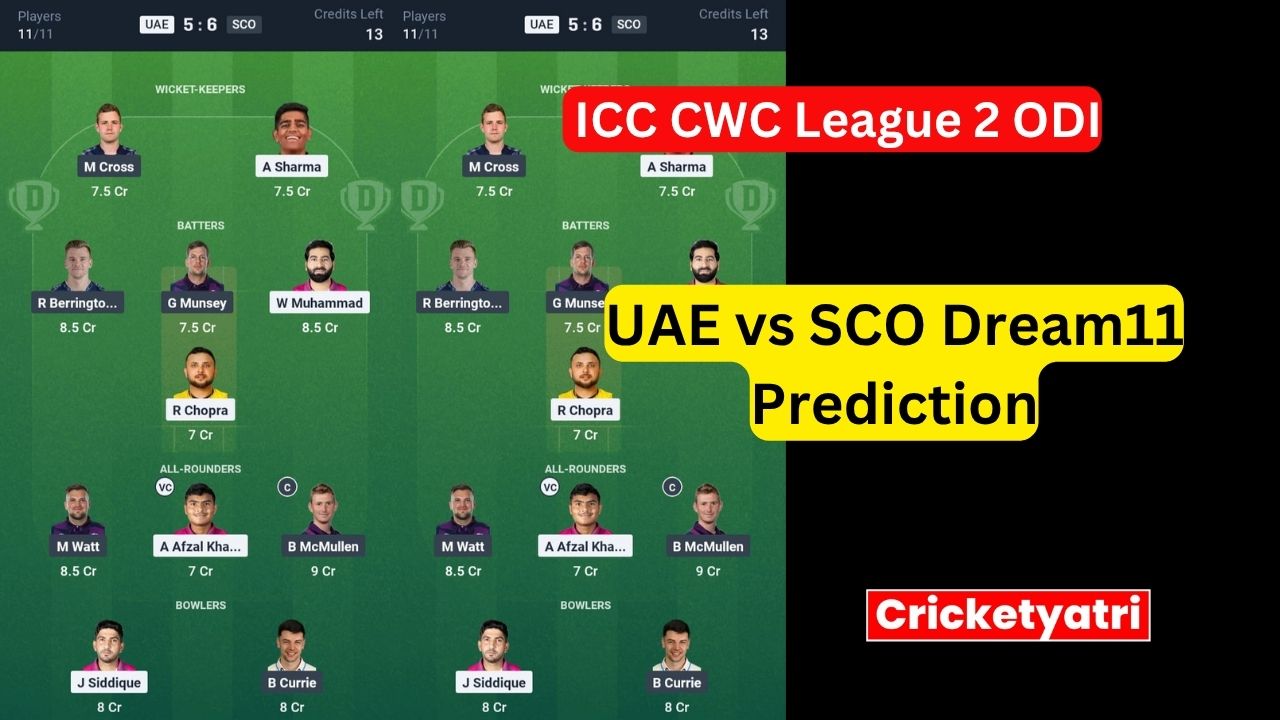 UAE vs SCO Dream11