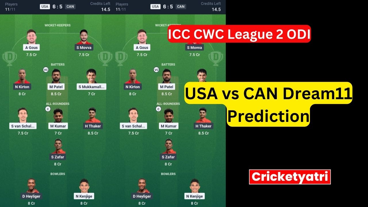 USA vs CAN Dream11