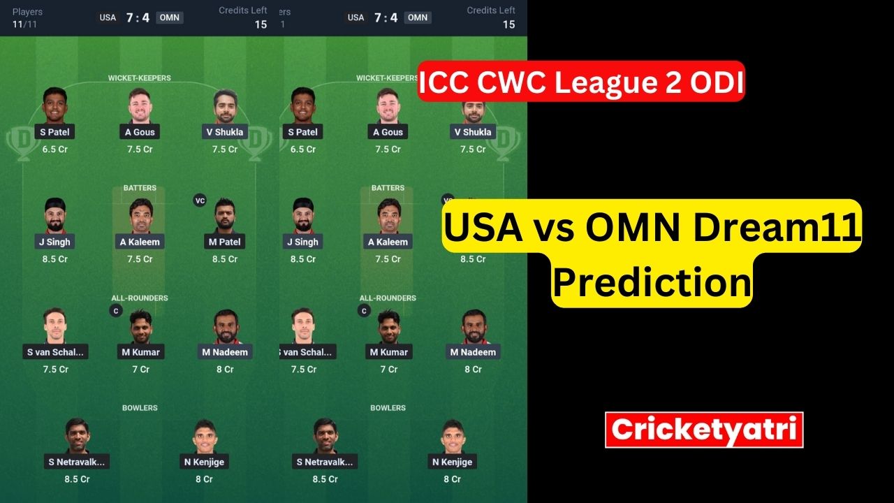 USA vs OMN Dream11