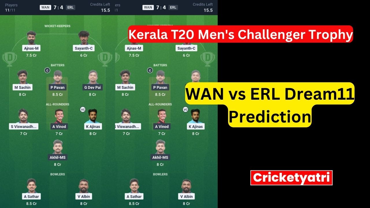 WAN vs ERL Dream11
