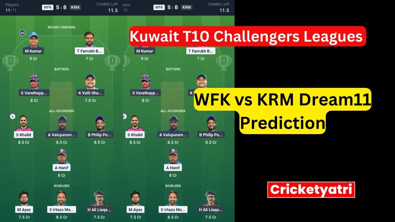 WFK vs KRM Dream11
