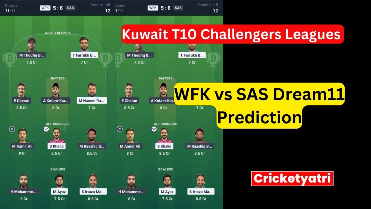 WFK vs SAS Dream11