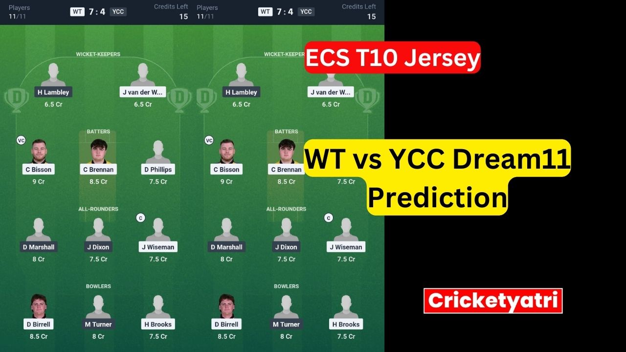 WT vs YCC Dream11